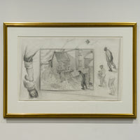 Granda Glover on Bragg's Island — Graphite Study with Etching