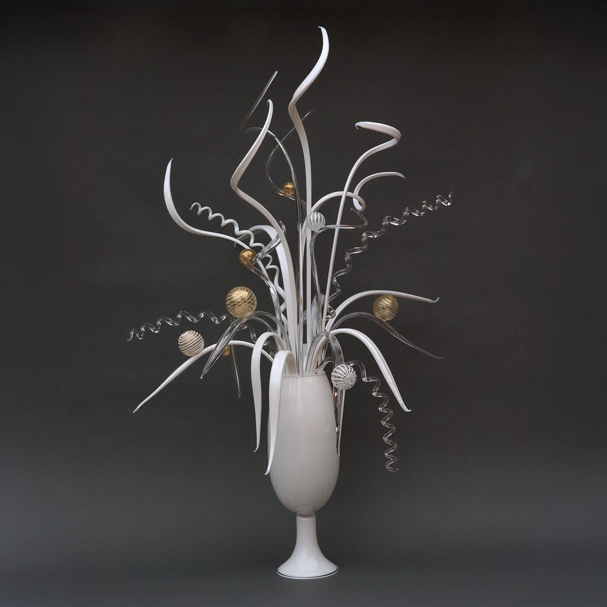 Contemporary Centrepiece | 48&quot;H x 15&quot;D x 15&quot;W Hand Blown Glass Darren Petersen