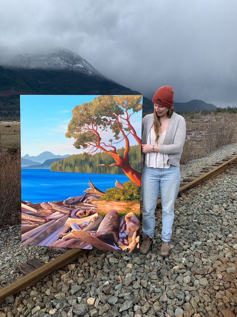 Jenna D. Robinson Hammock View | 60" x 48" Acrylic on Canvas