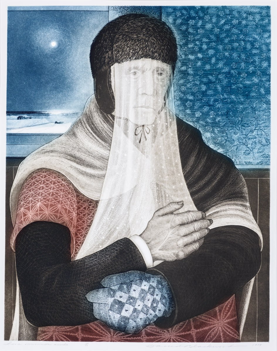 Lone Mummer Inside | Etching 3 of 50 | 1979 Etching with Aquatint on Paper David Blackwood