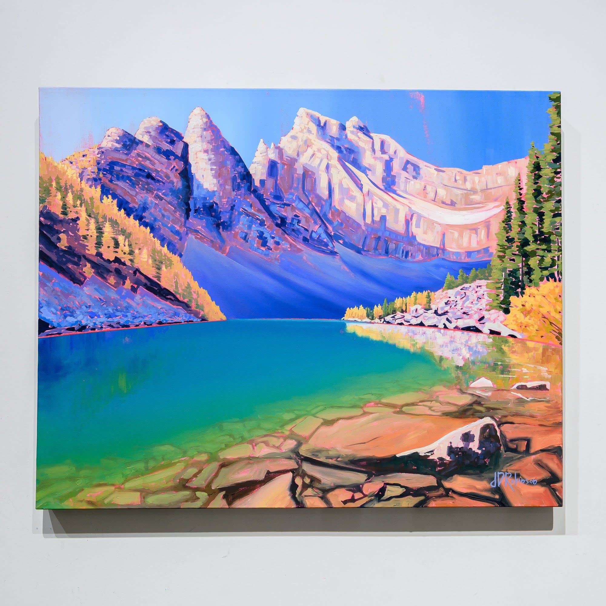 Lake Agnes | 24" x 30" Acrylic on Canvas Jenna D. Robinson