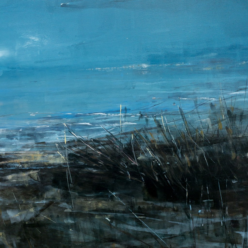 Les Berges de l'aurore | 18" x 60" Oil on Aluminum Composite Panel Nathalie Lapointe