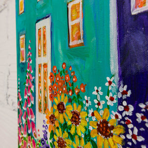 Madison Hart Love Flowers | 36" x 36" Acrylic on Canvas