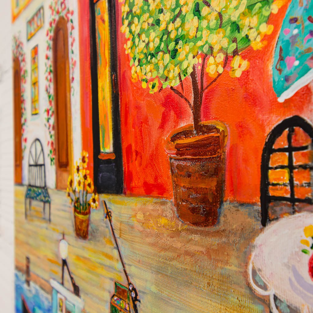 On the Boardwalk 36" x 48" by Madison Hart West End Gallery