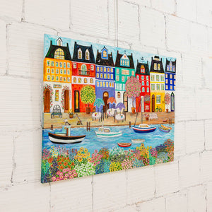 Madison Hart On the Boardwalk | 36" x 48" Acrylic on Canvas