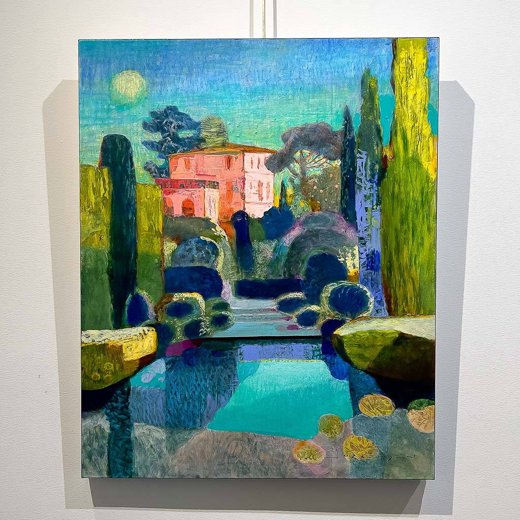 Palazzo Pond | 30" x 24" Acrylic on Canvas Paul Jorgensen