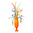 Celebration Centrepiece | 48"H x 15"D x 15"W Hand Blown Glass Darren Petersen