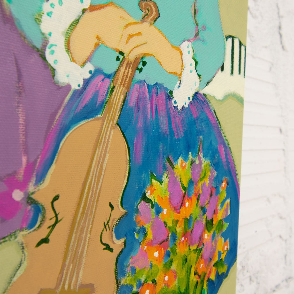 The First Concert | 24" x 12" Acrylic on Canvas Claudette Castonguay