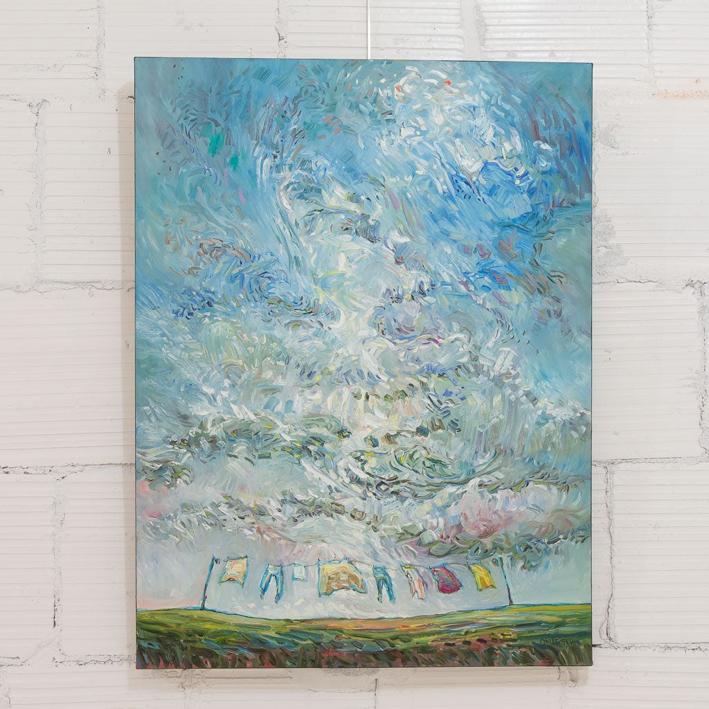 Steve R. Coffey Swirl Washing | 40" x 30" Oil on Canvas
