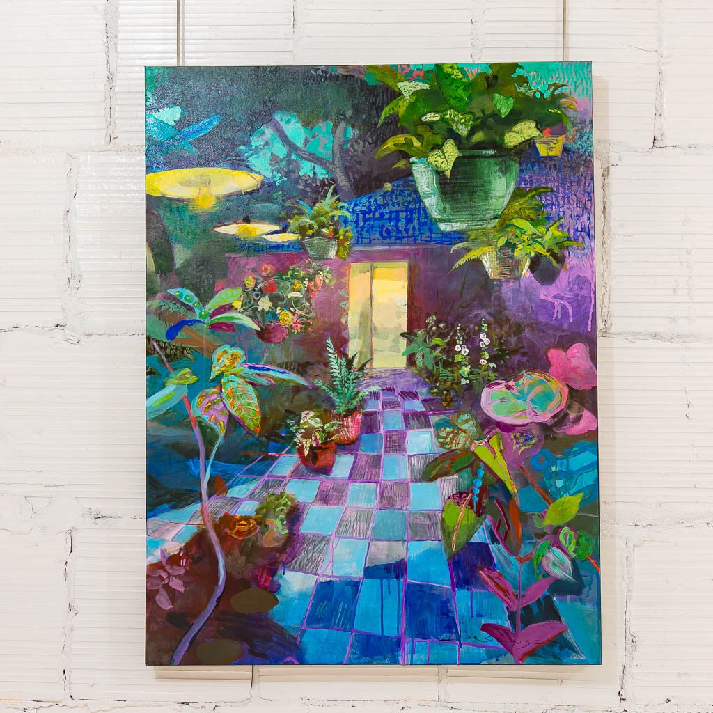 Paul Jorgensen The Night Garden | 40" x 30" Acrylic on Canvas