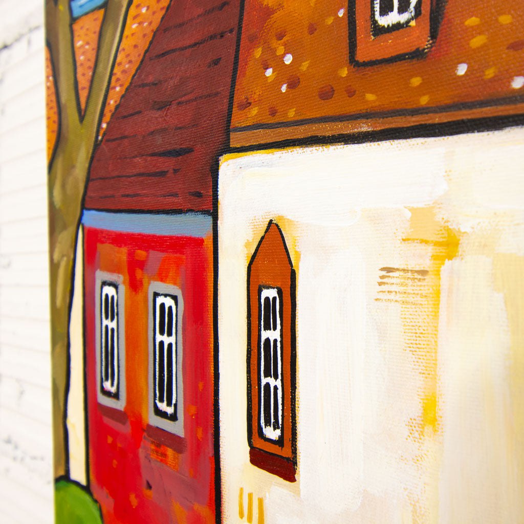 So Much History | 48" x 18" Acrylic on Canvas Alain Bédard