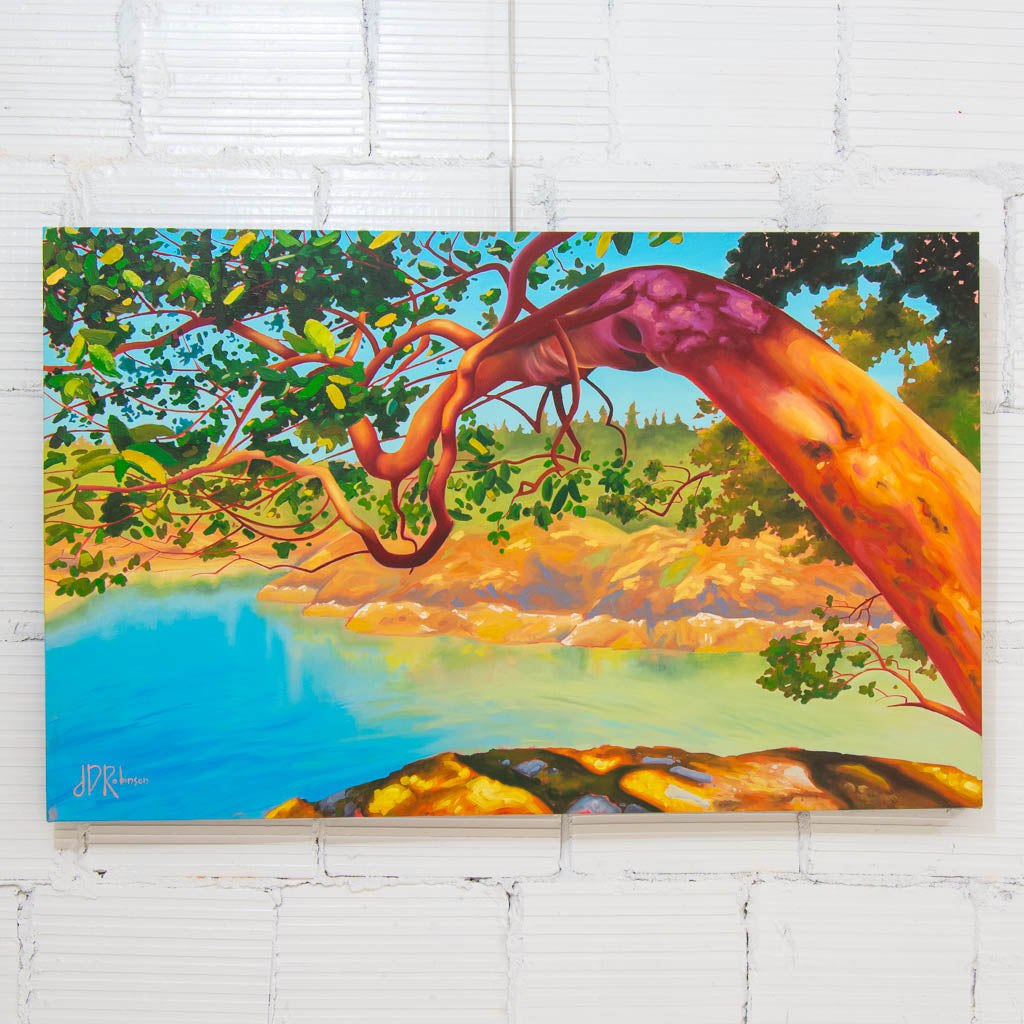 Jenna D. Robinson Dive into the Light | 30" x 48" Acrylic on Canvas