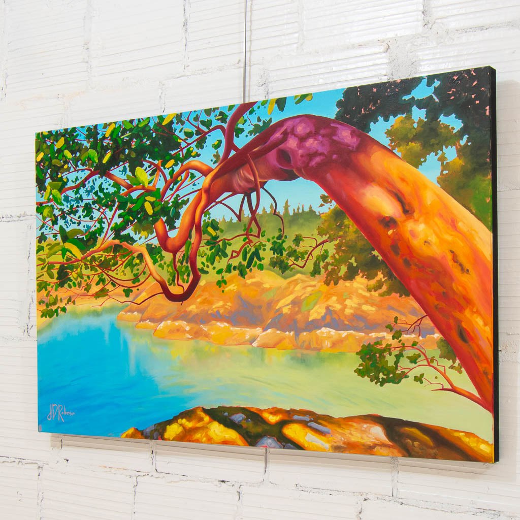 Jenna D. Robinson Dive into the Light | 30" x 48" Acrylic on Canvas