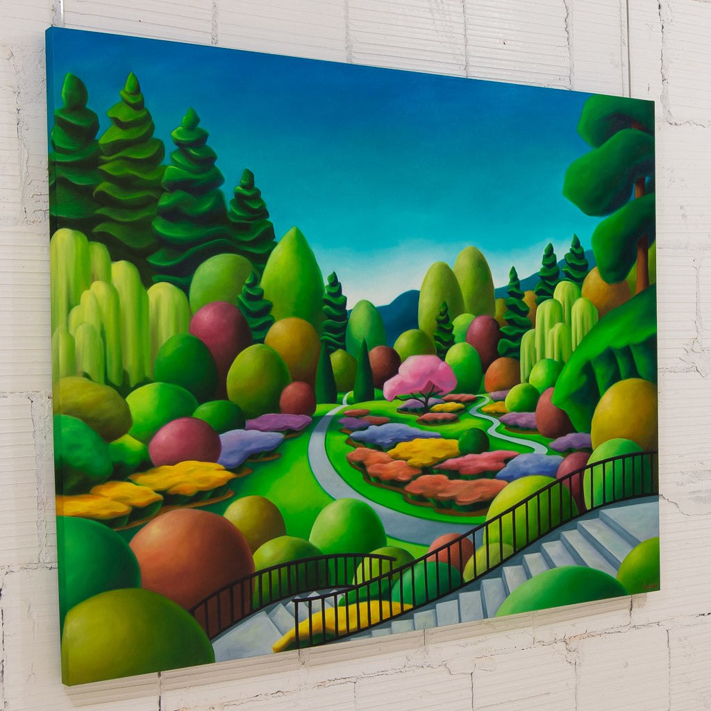 Butchart Gardens | 48" x 60" Oil on Canvas Dana Irving