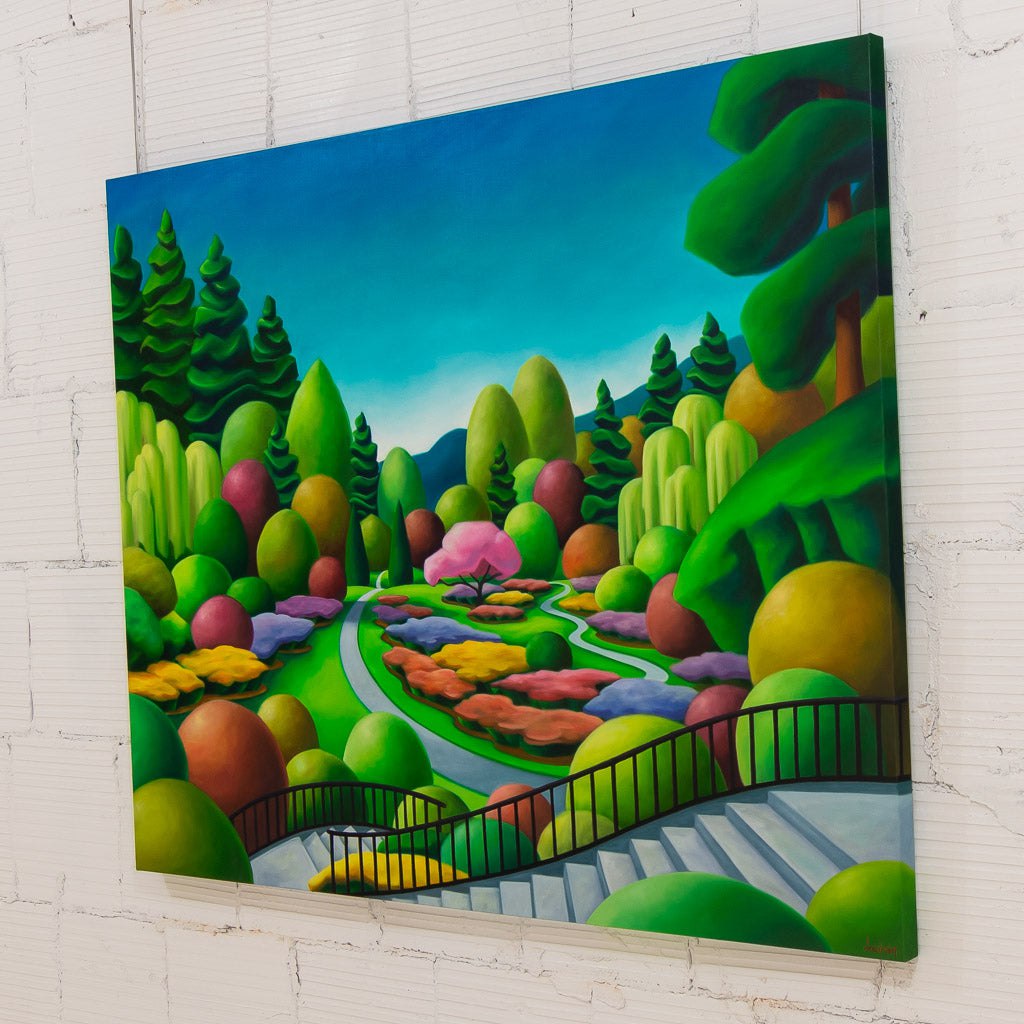 Butchart Gardens | 48" x 60" Oil on Canvas Dana Irving