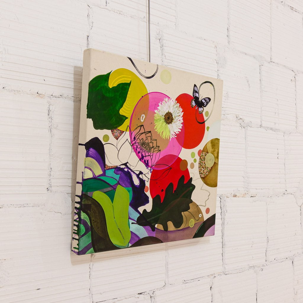Sophie Carrier Floraison I | 24" x 24" Mixed Media on canvas