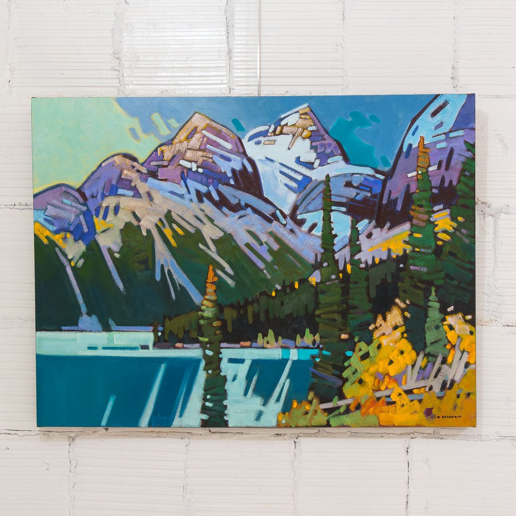 A Golden Moment, Kinney Lake | 36" x 48" Oil on Canvas Cameron Bird
