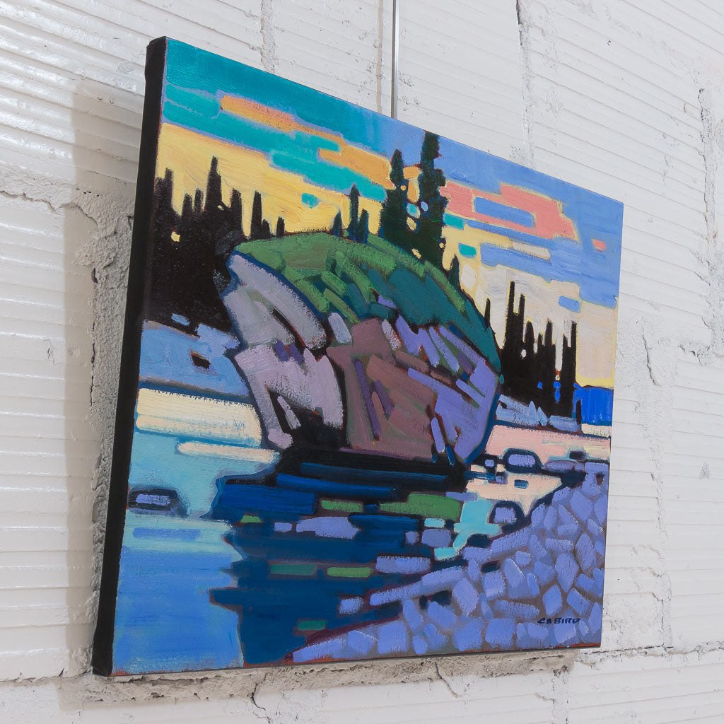 Cameron Bird Teapot Rock, Peace River | 16" x 20" Oil on Canvas