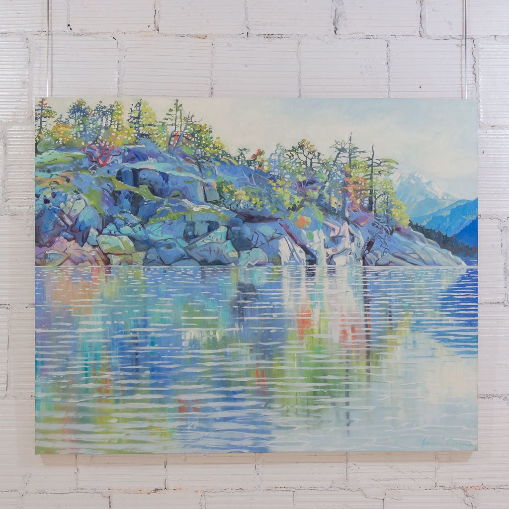 Naomi Cairns Desolation Sound Shoreline III | 48" x 60" Oil on Canvas