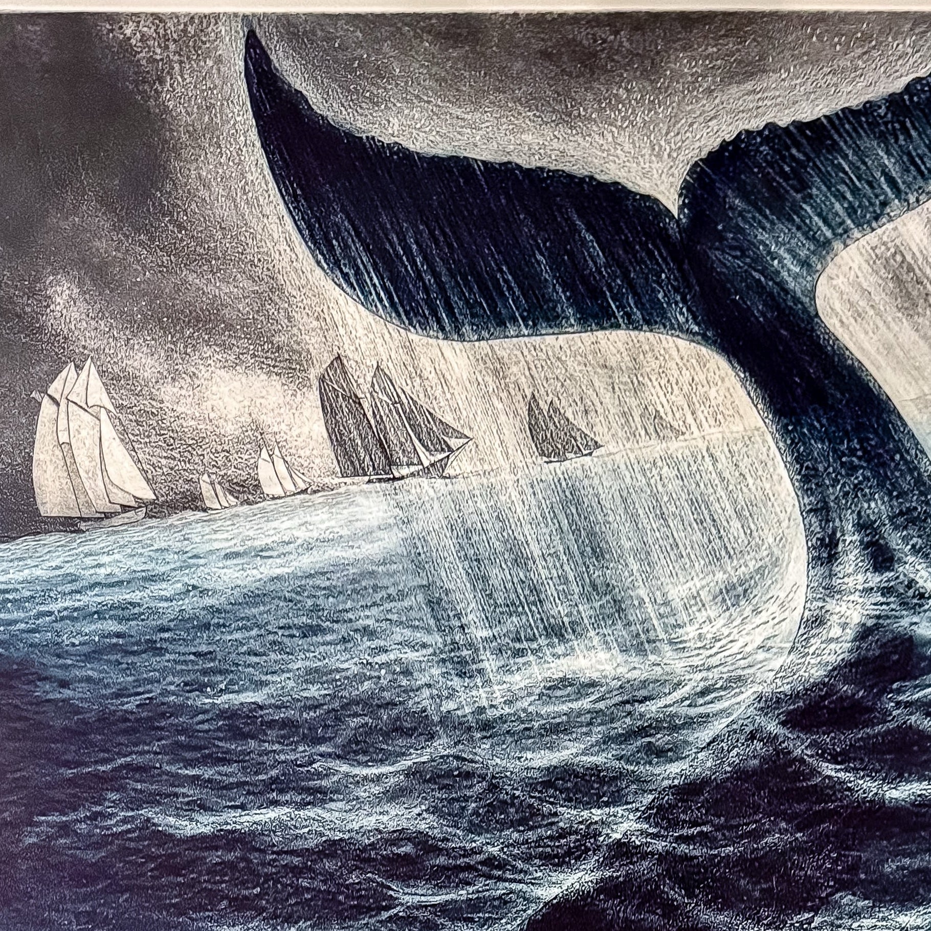 Wesleyville Fleet in the Labrador Sea | 1995 | Etching 71 of 75 Etching with Aquatint on Paper David Blackwood