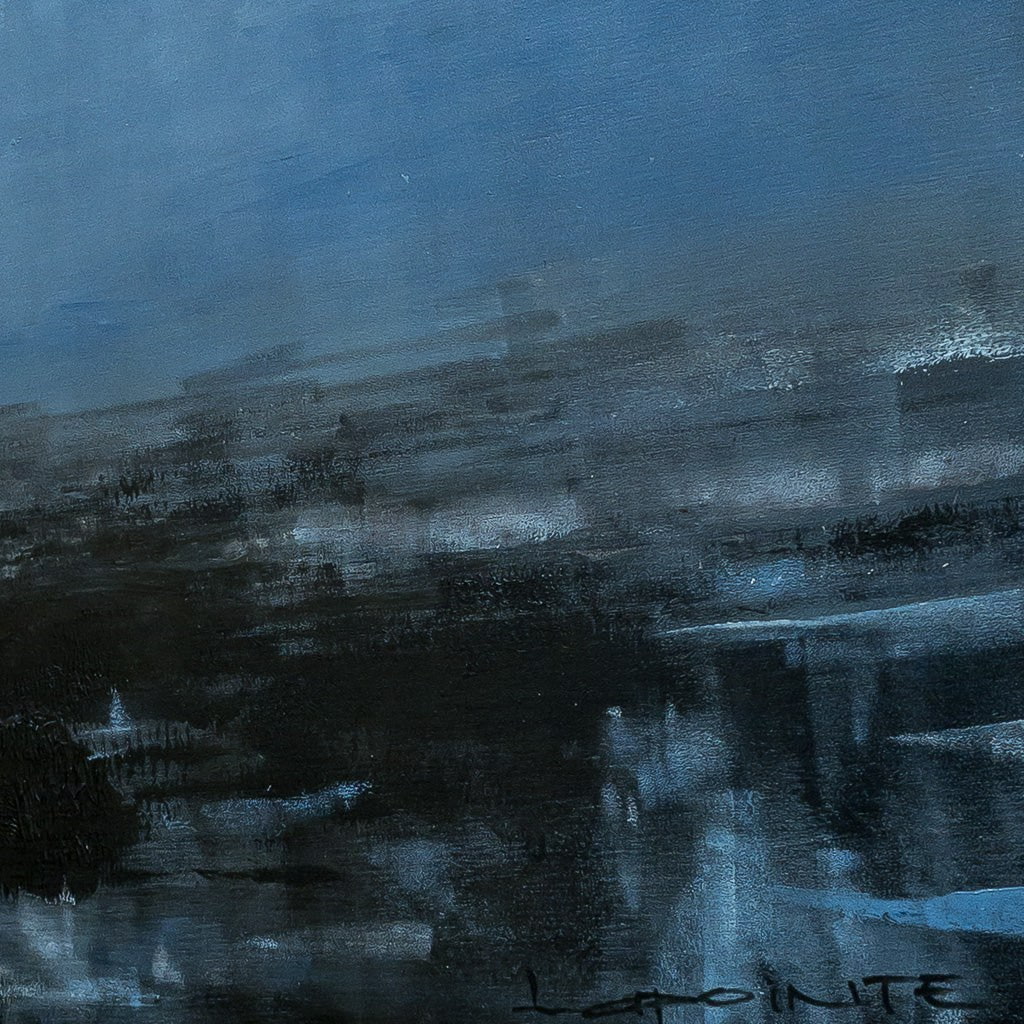 When I Say Nothing | 16" x 40" Oil on Aluminum Composite Panel Nathalie Lapointe