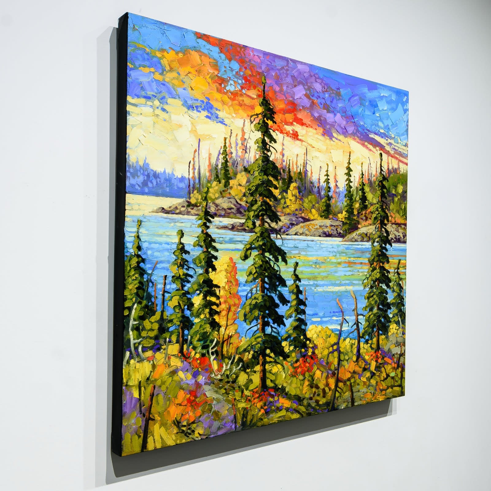 Wild Sky | 30" x 30" Oil on Canvas Rod Charlesworth