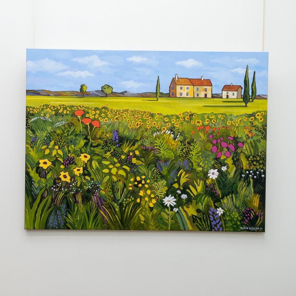 At the End of the Field | 36&quot; x 48&quot; Acrylic on Canvas Alain Bédard