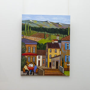 Alain Bédard Hills in Gaiole | 40" x 32" Acrylic on Canvas