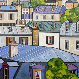 Alain Bédard Spring on the Town | 40" x 36" Acrylic on Canvas