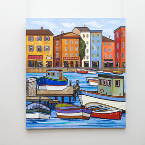 Alain Bédard The Ports | 40" x 36" Acrylic on Canvas