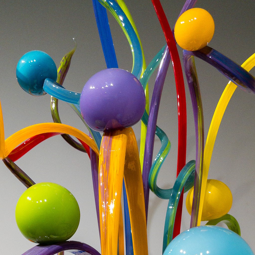 Fiesta Centrepiece | 48"H x 15"D x 15"W Hand Blown Glass Darren Petersen