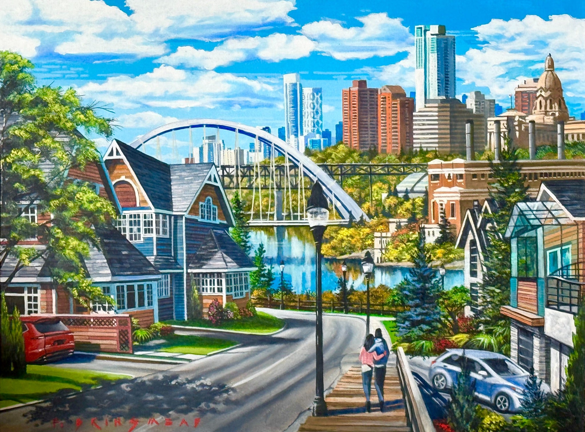 View from Queen Alexandra | 30" x 40" Acrylic on Canvas Fraser Brinsmead