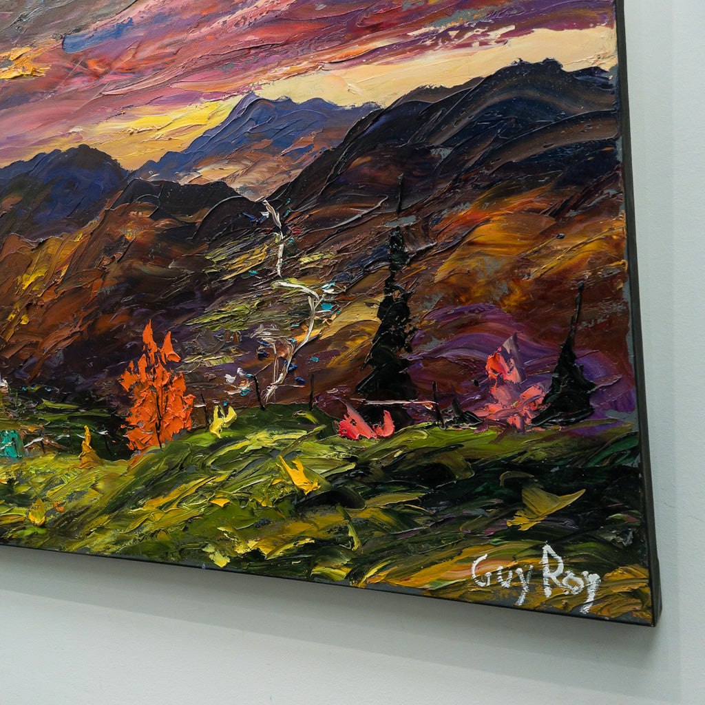 Couleurs et Contrastes | 24" x 72" Oil on Canvas Guy Roy