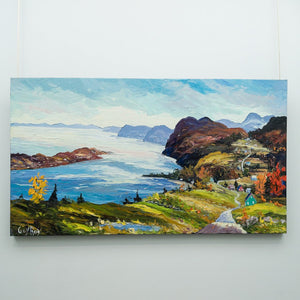 Guy Roy De L'eau Pour Le Jardin | 34" x 60" Oil on Canvas