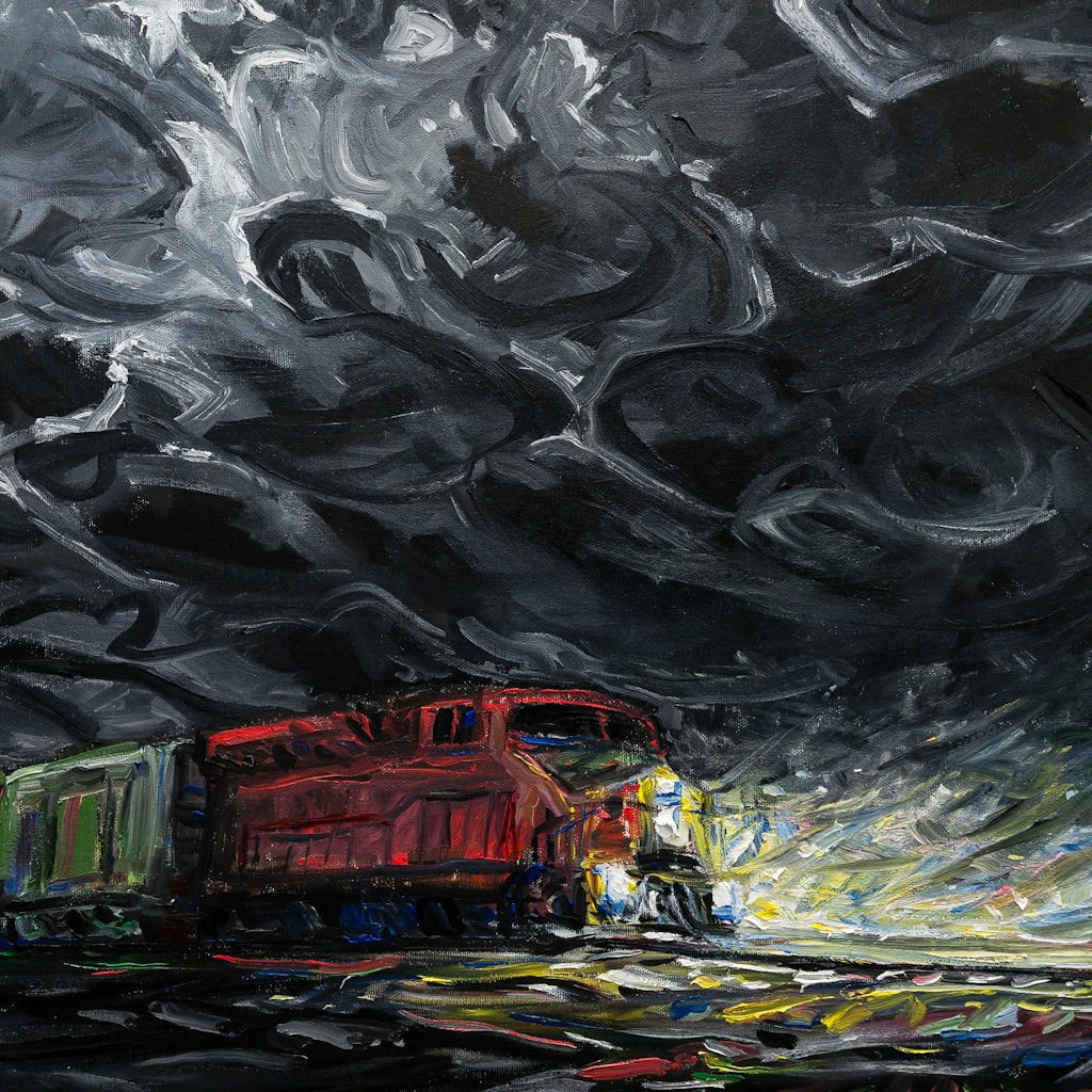 Colour Train | 36" x 48" Oil on Canvas Steve R. Coffey