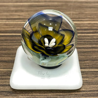 Floral Marble - Green/Cobalt Blue