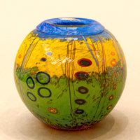 Murrini Vase with Folded Lip