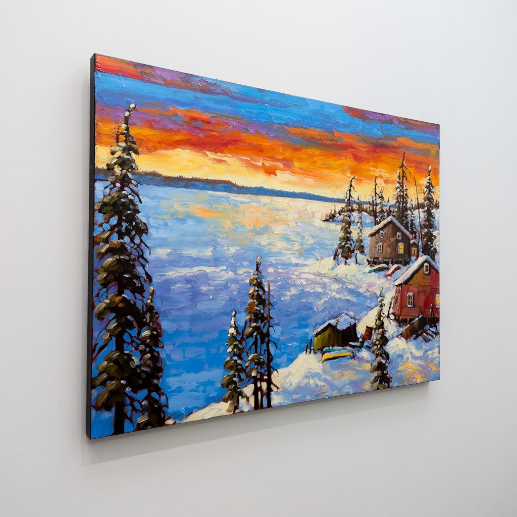 The Edge of Great Slave Lake | 30" x 40" Oil on Canvas Rod Charlesworth