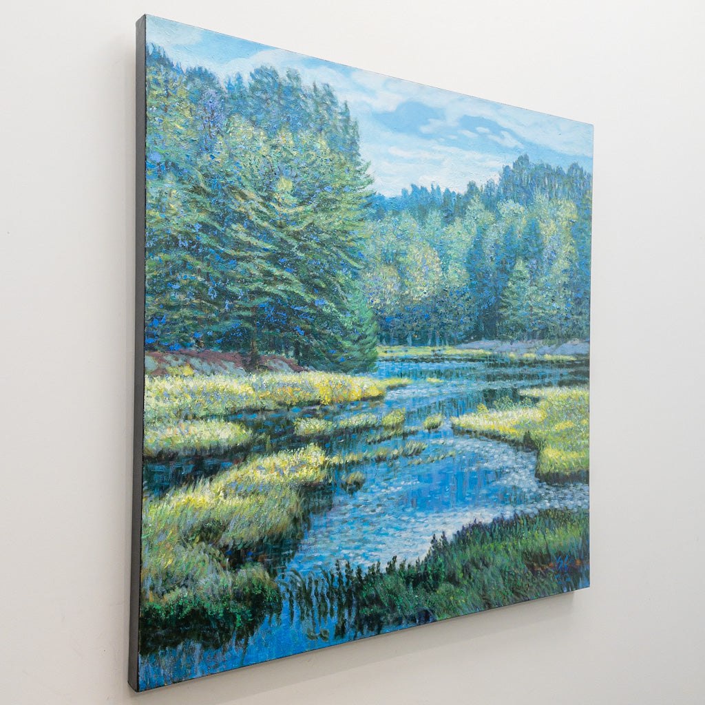 Shi Le Summer Hardy Lake #1 | 36" x 36" Acrylic on Canvas