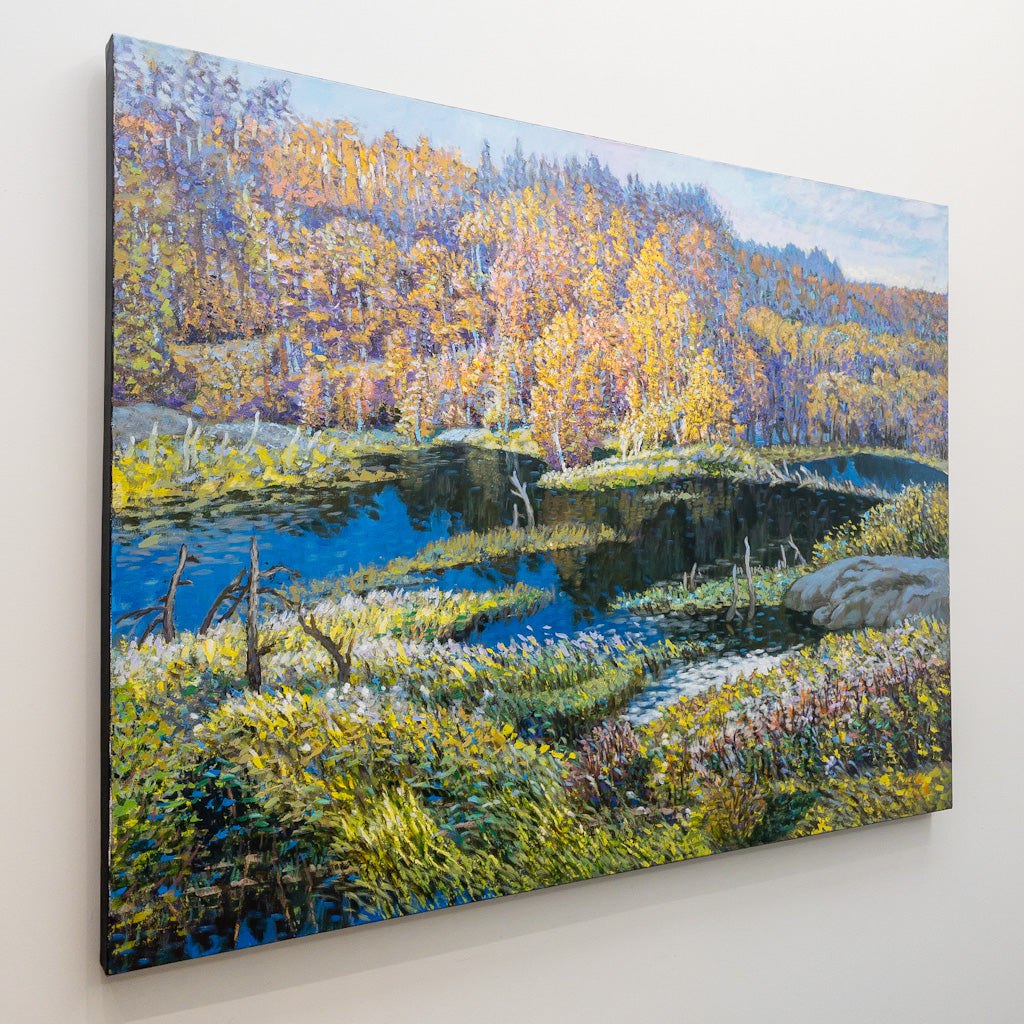 Shi Le Six Mile Lake #1 | 36" x 48" Acrylic on Canvas
