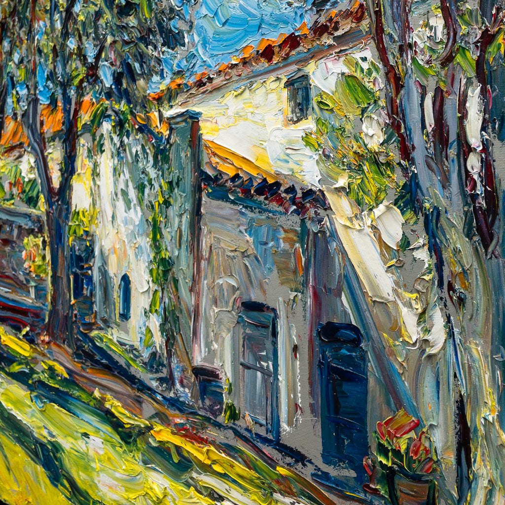 Raynald Leclerc La Bastide Domaine Souviou, Provence | 30" x 30" Oil on Canvas