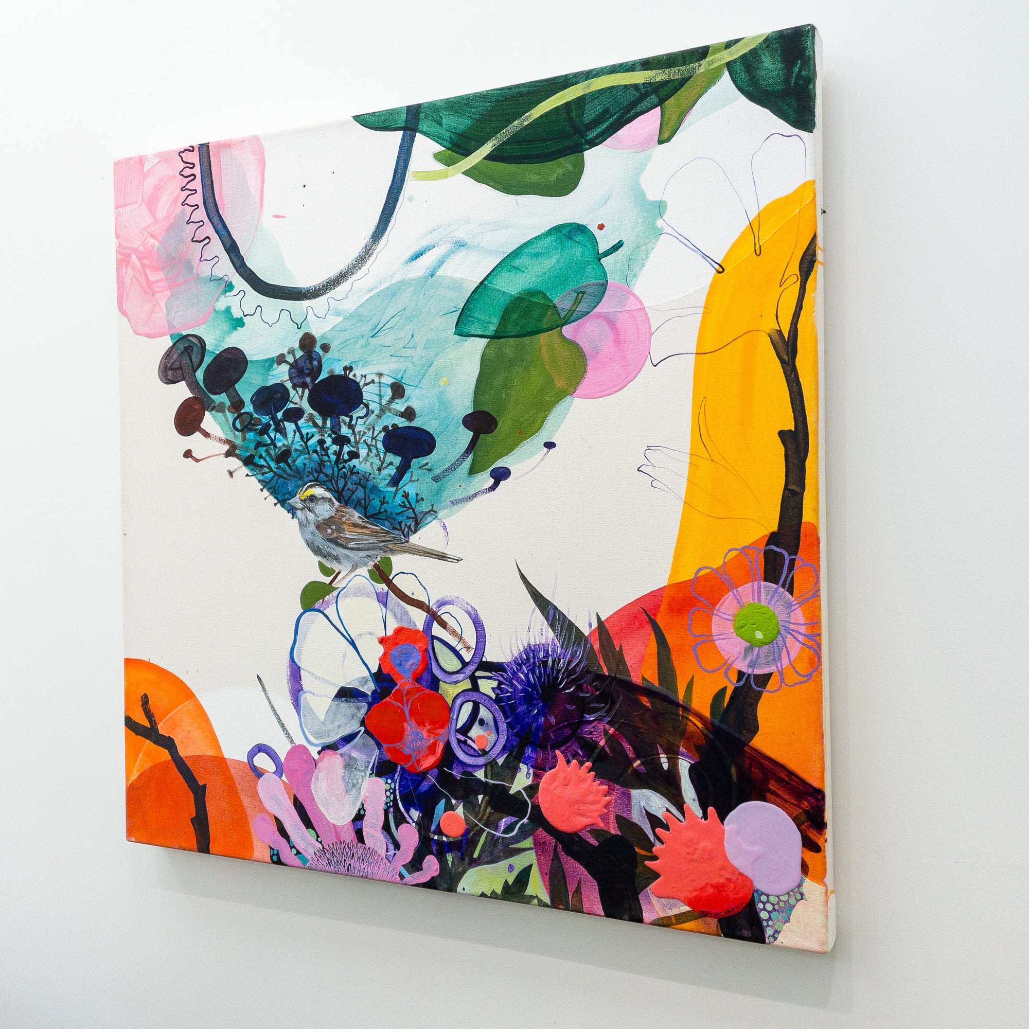 Sophie Carrier Bruant | 30" x 30" Mixed Media on canvas