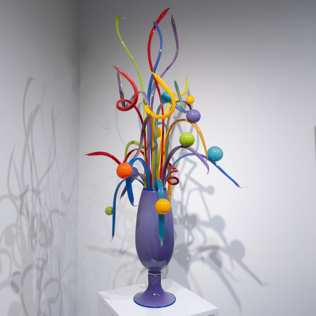 Fiesta Centrepiece | 48"H x 15"D x 15"W Hand Blown Glass Darren Petersen