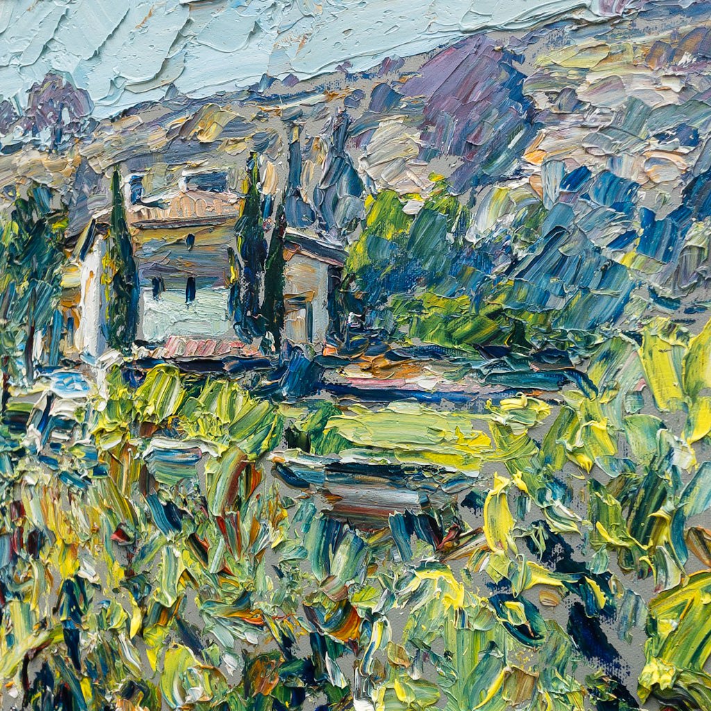 Vue Sur la Bastide | 24" x 30" Oil on Canvas Raynald Leclerc