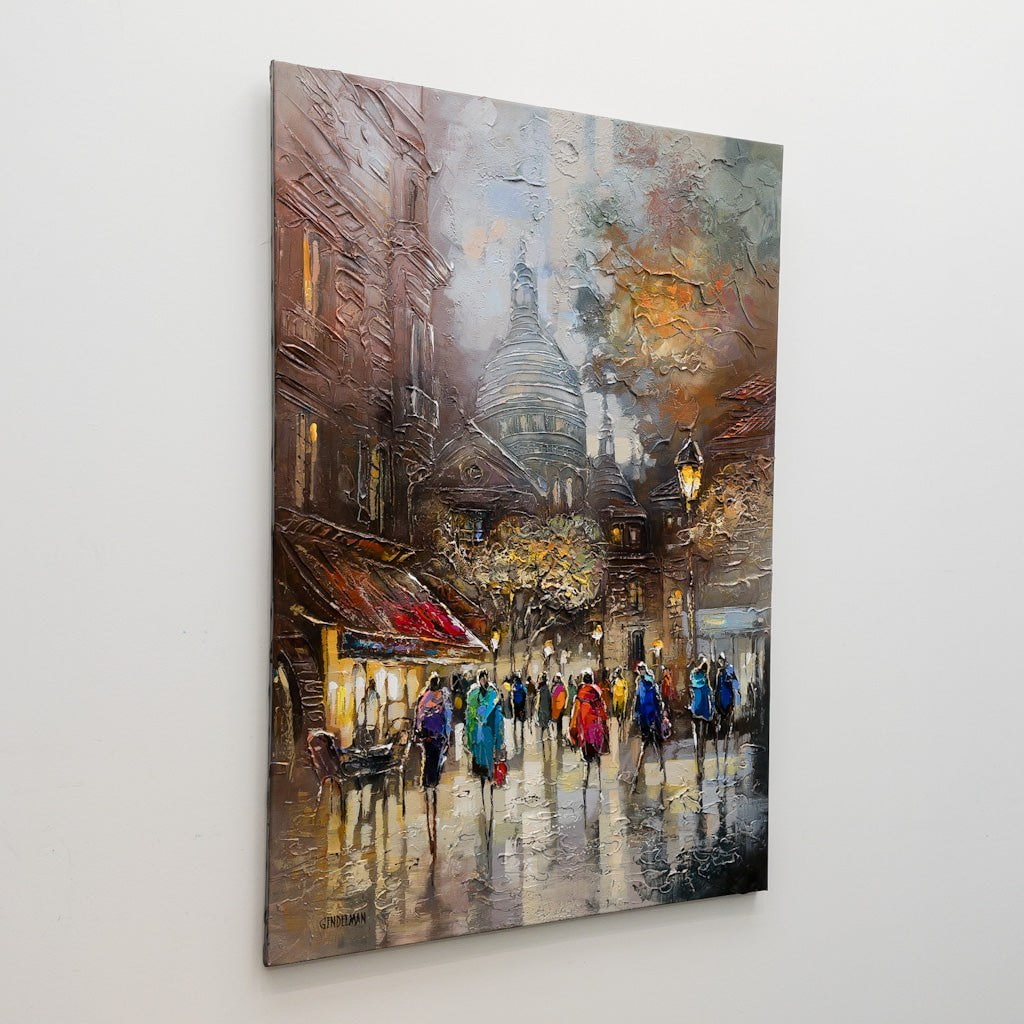 Montmartre Beauty | 36" x 24" Acrylic on Canvas Irene Gendelman