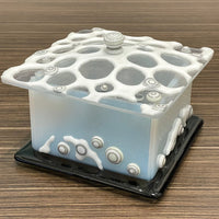 Short Blue/White Tafoni Box