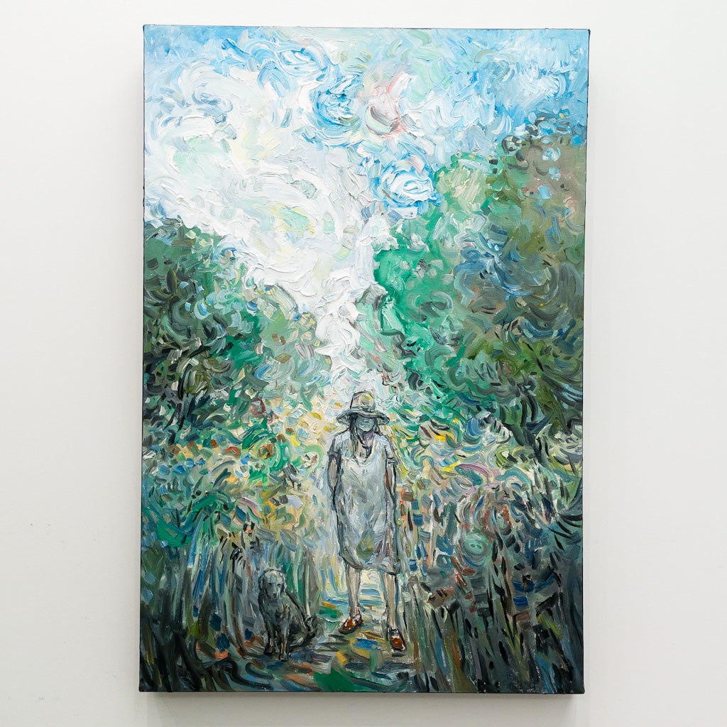 Steve R. Coffey Garden Rest | 30" x 20" Oil on Canvas