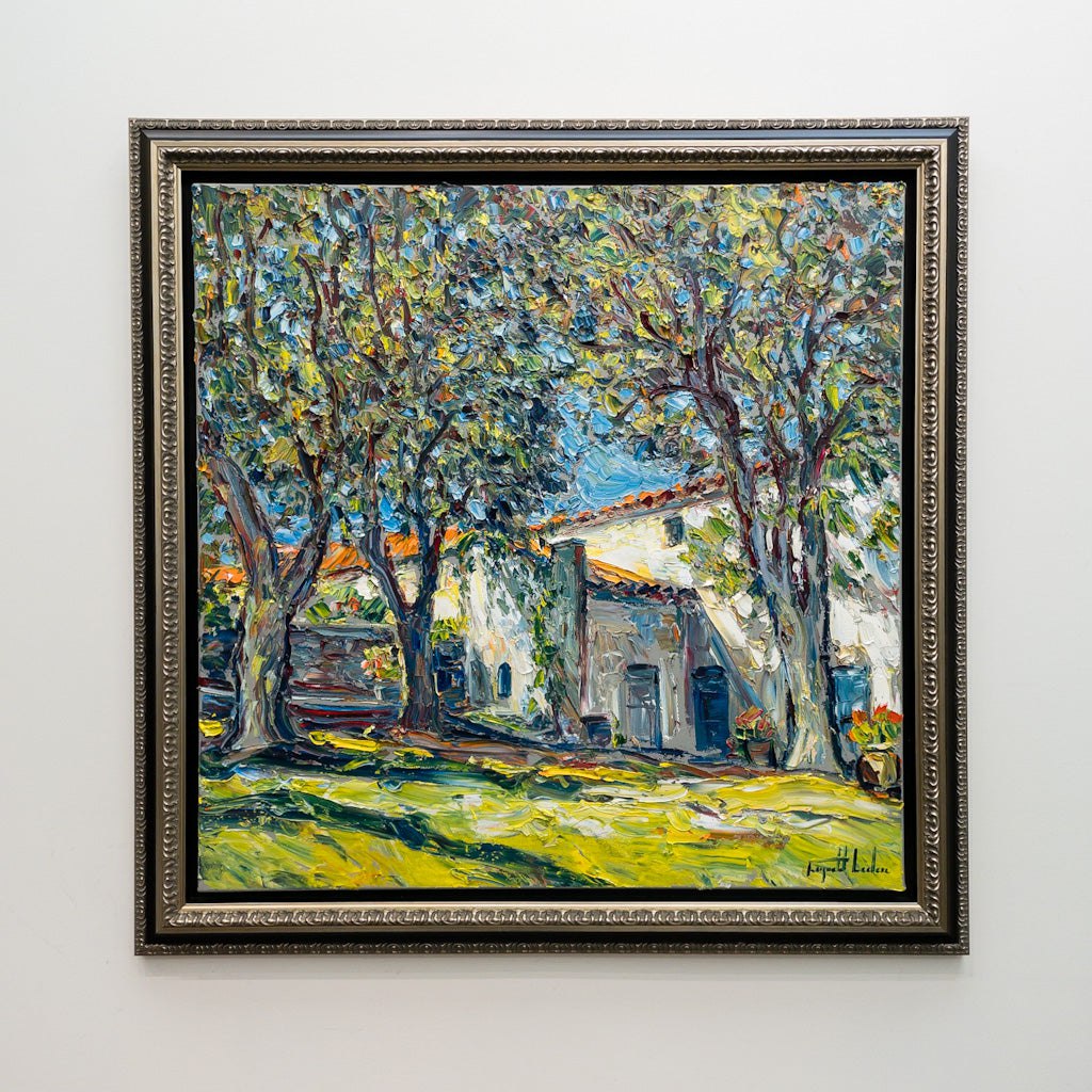 La Bastide Domaine Souviou, Provence | 30&quot; x 30&quot; Oil on Canvas Raynald Leclerc