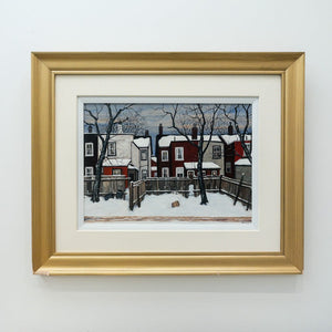 John Kasyn Mid Winter on Ross Street | 16" x 22" Oil on Board