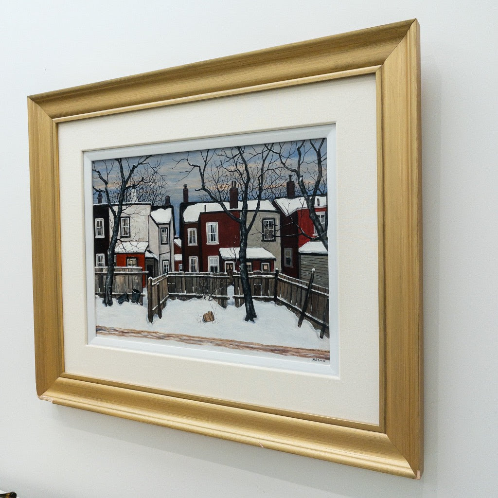 Mid Winter on Ross Street | 16" x 22" Oil on Board John Kasyn